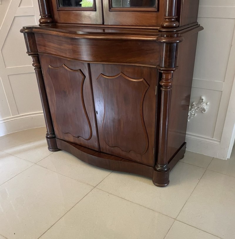 Quality Antique Victorian Mahogany Bookcase - Image 7